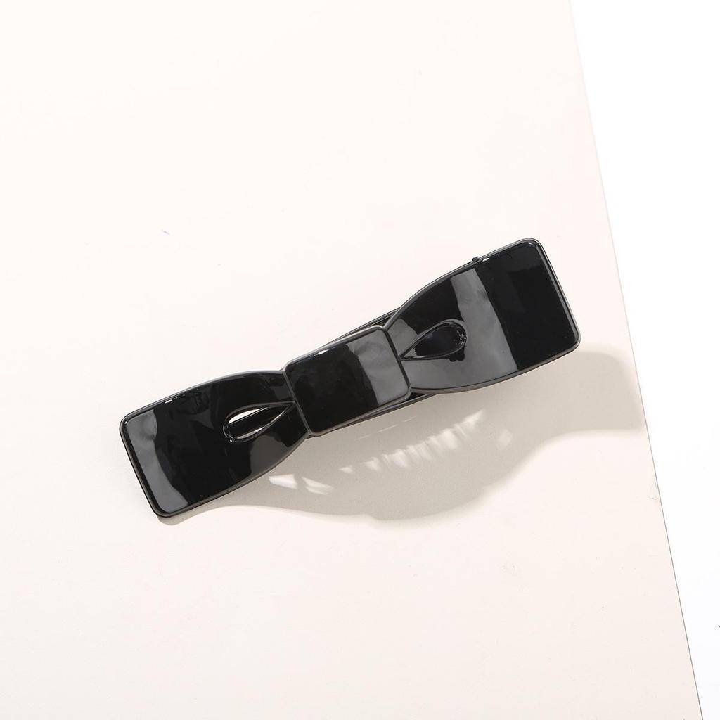 Stylish High-End Bow Tie Duckbill Hair Clip - Versatile, Seamless Hair Accessory