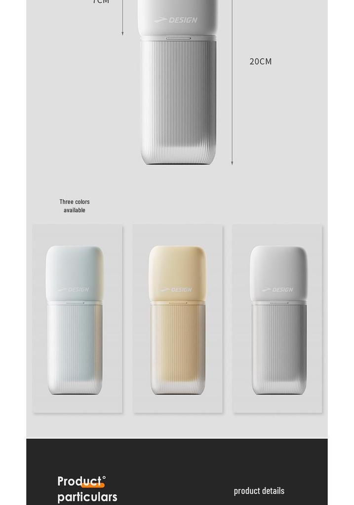 3-in-1 Portable Travel Mouthwash & Toothbrush Holder Set for Kids