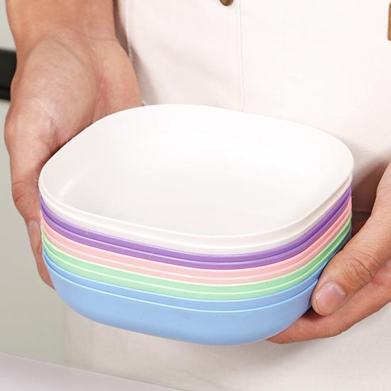 10 ks Talíř na odkládání kostí s podstavcem Sušený čtvercový talíř na ovoce a svačinu Plastový organizér na kosti na jídelní stůl Talíř na odpadky