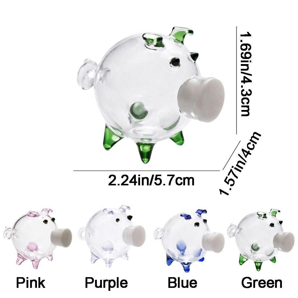 Visible Pig Shape Piggy Bank Cartoon Golden Beans Container Delicate Piggy Money Bank Home Decor