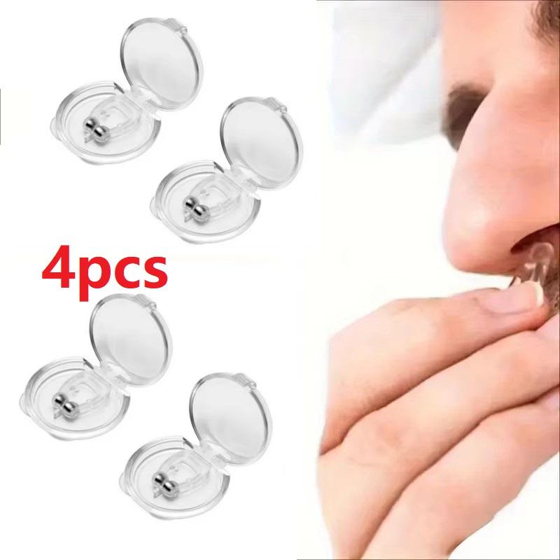 

2pcs Magnetic Anti Snore Device Stop Snoring Nose Clip Easy Breathe Improve Sleeping Aid Apnea Guard Night Device With Case