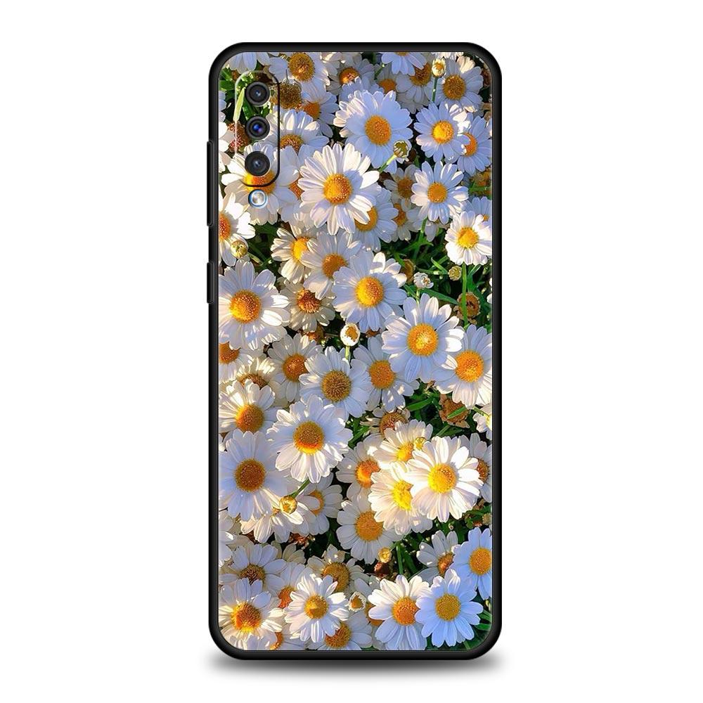 Soft Pale Little Flower Case For Samsung A26 A36 A56 A54 A52 A50 A70 A40 A12 A14 A16 A22 A24 A42 A34 A32 5G A04s A06 5G Cover
