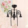 1:12 Dollhouse Miniature Led Lamp Ceiling Lamp Chandelier Droplight Lighting Home Furniture Model Doll House Decor Toy