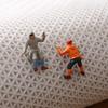 Simple Style Bathroom Water Absorbing Non-slip Flocking Floor Mat