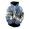 Iceberg Glacier Scenery Fleece Hoodie, Men's Thick Warm Autumn Winter Sweatshirt, Snow Mountain Ice Landscape Pullover for Outdoor Style