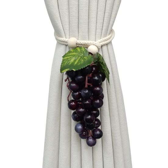 Halloween Pumpkin Curtain Tieback Farmhouse Adjustable Strap Fruit Vegetable Decorative Drape Window Curtain Holder Holdbacks Curtain Accessories
