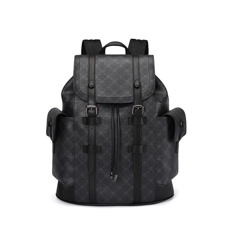 Men's Fashion Printed Large-Capacity Backpack for Travel and School