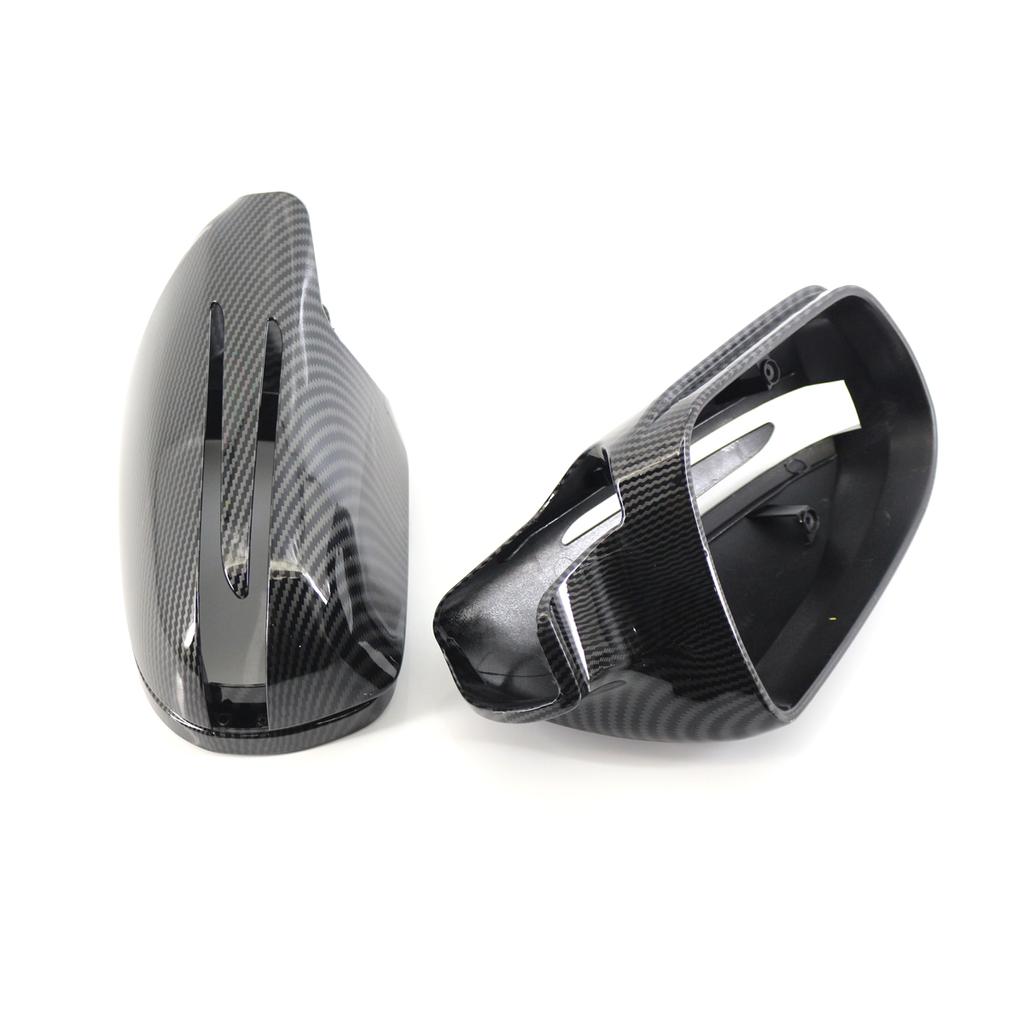 Left & Right Car Rear View Mirror Cover Caps For Mercedes-Benz W207 W219 R230 R171 E-Coupe CLS SL SLK Class ABS Carbon