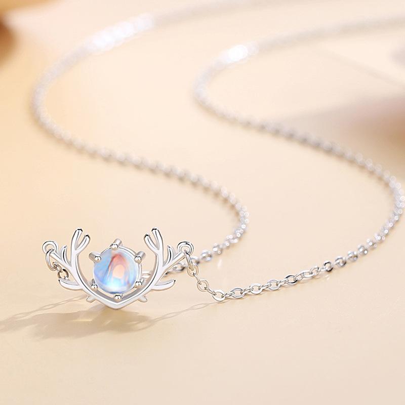 Tancise 925 Sterling sølv klassiske kvinner halskjede anheng Zircon Fashion Gift