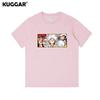 Anime Style One Piece Road Feisuolonuo Pure Cotton Printed Fashionable Unisexs and Womens Clothing New Loose Casual Tshirt