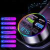 Digital Display Cigarette Lighter Car Charger Dual USB Type C Multifunctional Bluetooth FM Transmitter Receiver MP3 Player