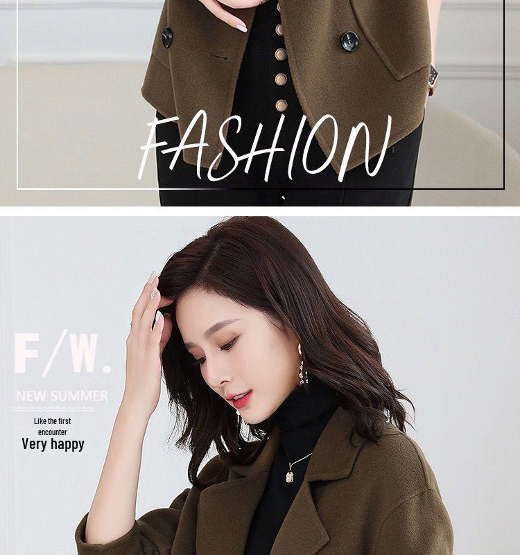 Petite Women's Versatile Woolen Jacket - Autumn/Winter Style