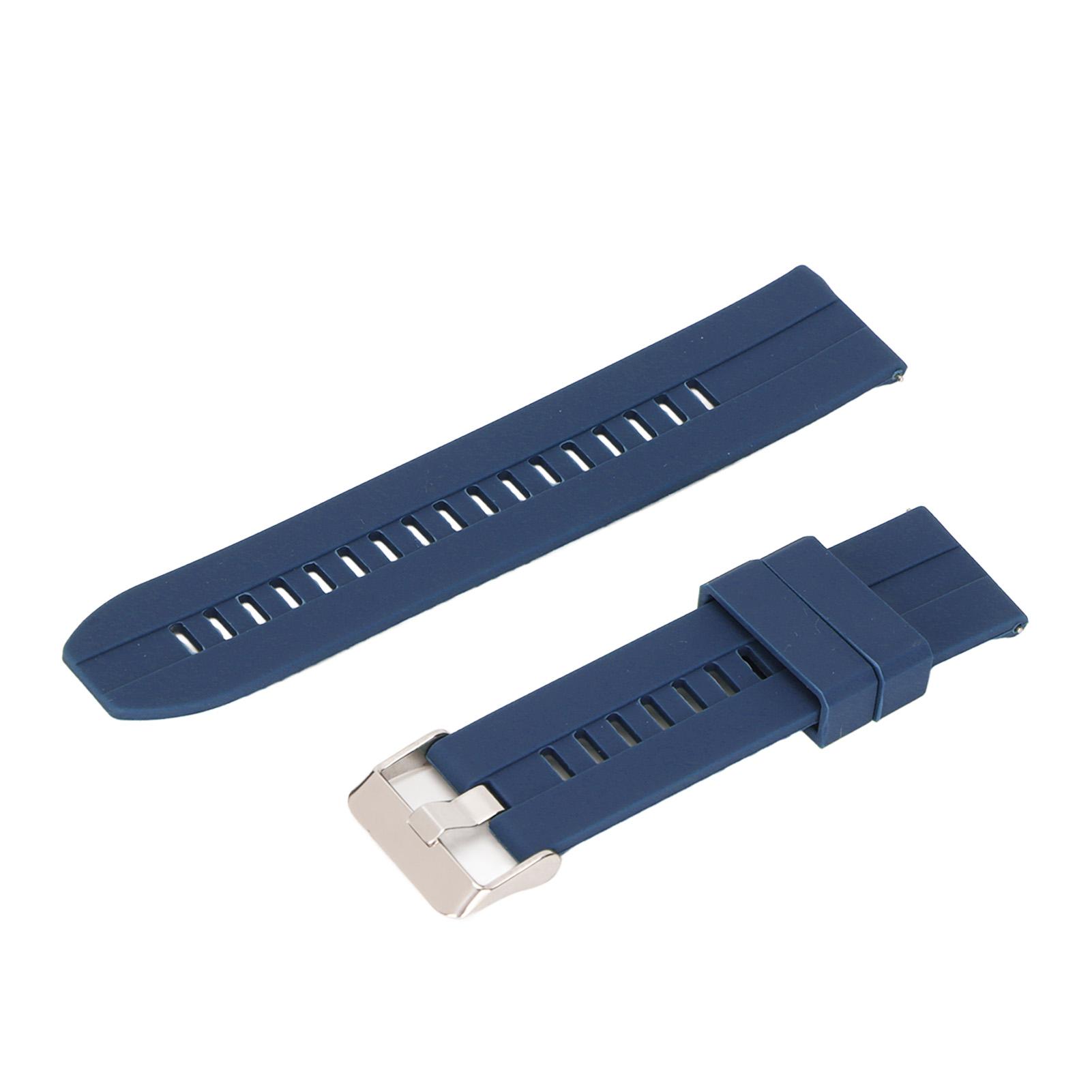 

Watch Band Strap 22mm Universal Quick Release Silicone Accessory for Realme Watch 2Blue полуночно-синий