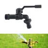 Single Handle Outdoor Water Tap Weatherproof Design Rotating Nozzle Maintenance Without 1/2x3/4 for Garden Hose Connection