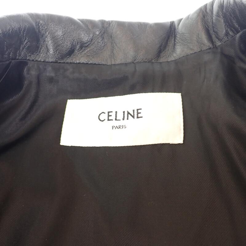 CELINE  2E134050O.38NO 38 Riders jacket black lambskin Women