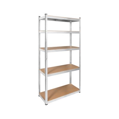 Warehouse Metal Shelf 180x90x40 Silver Rebel