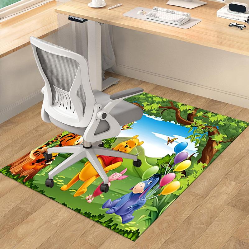 Winnie Pooh'S Forest Adventure Carpet For Playroom Bedroom Living Room Sofa Home Decorkids Game Area Rug Nonslip Floor Mat