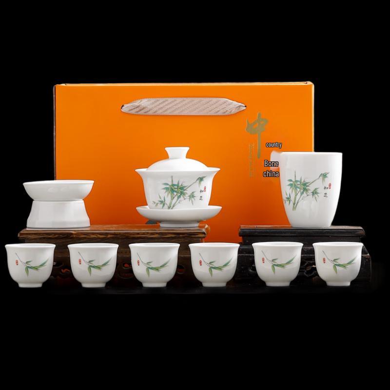 Ink Wash Ceramic Kung Fu Tea Set