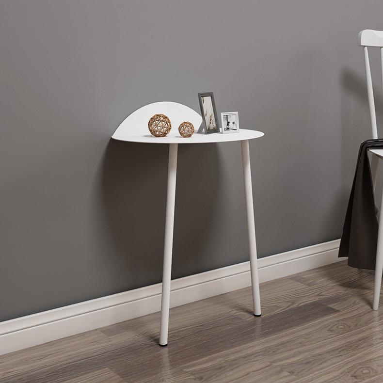 Nordic Minimalist Black White Wall-Mounted Shelf End Table Creative Space-Saving Multifunctional Bedside Stand