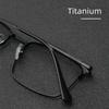 High Quality Ultralight Retro Pure Titanium Metal Anti Blue Light Reading Glasses For Men'S Square Presbyopia Glasses
