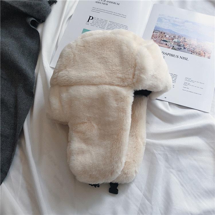 Winter Fluffy Leefeng Hat for Women In Winter Korean Version Northeast Hat for Men In Winter Riding Ears Thickened Windproof and Warm Hat