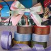 25Yards 40mm Glitter Ribbon Crafts Bow Handmade Gift Wrap Flower Hair Accessories Gift Baking Packaging Color DIY Decorative