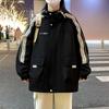 Men's Spring and Autumn New Loose Heavy Fatty Plus Fatty Plus Hooded Casual Jacket