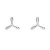 Boucles d'oreilles clous triangulaires Femme Version coréenne Simple Mode Ins Vent froid Boucles d'oreilles géométriques Trous d'oreilles