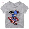 Sommar barn Tryckt Captain America Mönster, Pojkar Kortärmad Sport Casual, unisex T-shirt