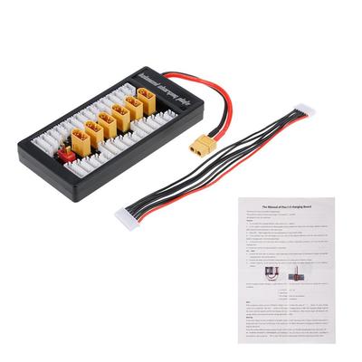 Adaptador de Carregamento Paralelo para Bateria LiPo 2 6S Plug XT60 Placa de Balanceamento para Imax B6 B6AC