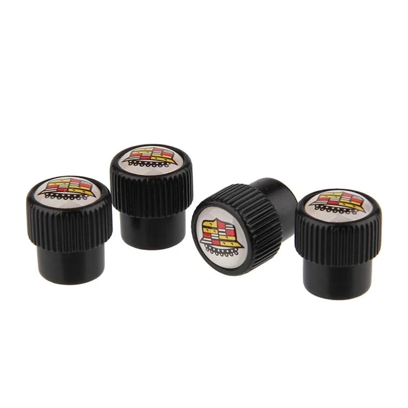 3D Car Valve Caps For Cadillac Escalade ATS BLS CTS CT4 CT5 CT6 EXT STS SLS SLR SRX XLR Wheel Stem Caps Valve Air Cover Styling