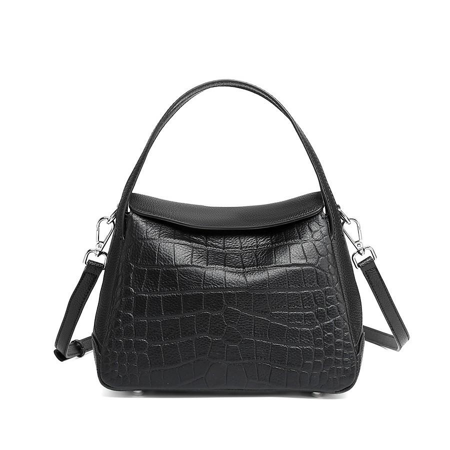 Cross-border Crocodile-pattern Bag, Textured Niche Genuine Leather Shoulder Handbag, Fashionable, Elegant, High-end, New Women's Crossbody Bag