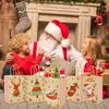 Christmas Gift Bags Holiday Party Favor Bags with Handles for Candy Treats Presents Xmas Decorations Festive Designs  for Home