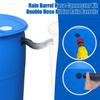Rain Barrel Connector Hoses Link 2 Rain Water Barrels Leak-Free Rain Barrel Connection Set Hoses Gaskets And Hole Saws for Outdoor Rain Water Barrels
