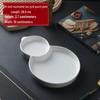 Two-Compartment Ceramic Serving Platter