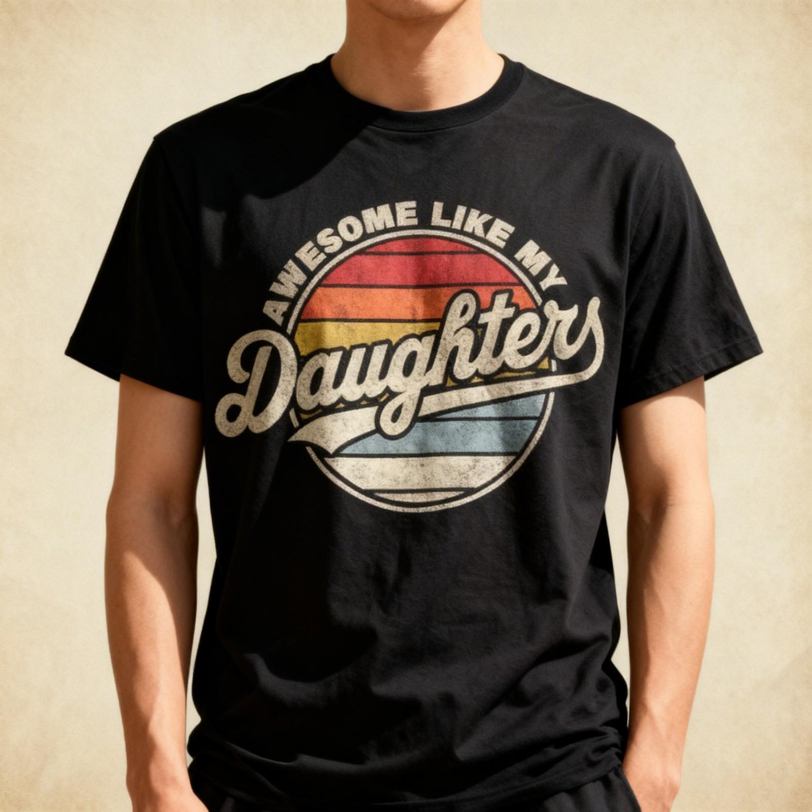 Awesome Like My DaughterS Funny Vintage Dad Quote Father Day Unisex T-Shirt XXXXL