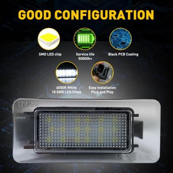 White LED Plate License Light For   6Th  Nissan Gen Altima 18SMD