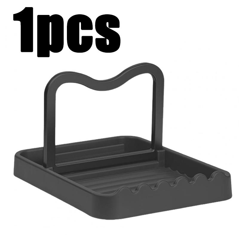 1-3PC Spatula Pot Lid Holder Foldable Multifunctional Upright Stand  Kitchen Draining Rack Wave Anti-slip Storage Organiser