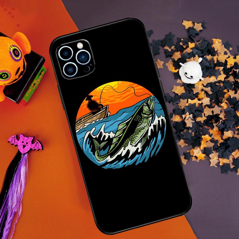 Fishing Fisherman Bumper Case For iPhone 16 15 14 Pro Max 11 12 13 Pro Max Mini XR 15 16 Plus 16e Phone Cover