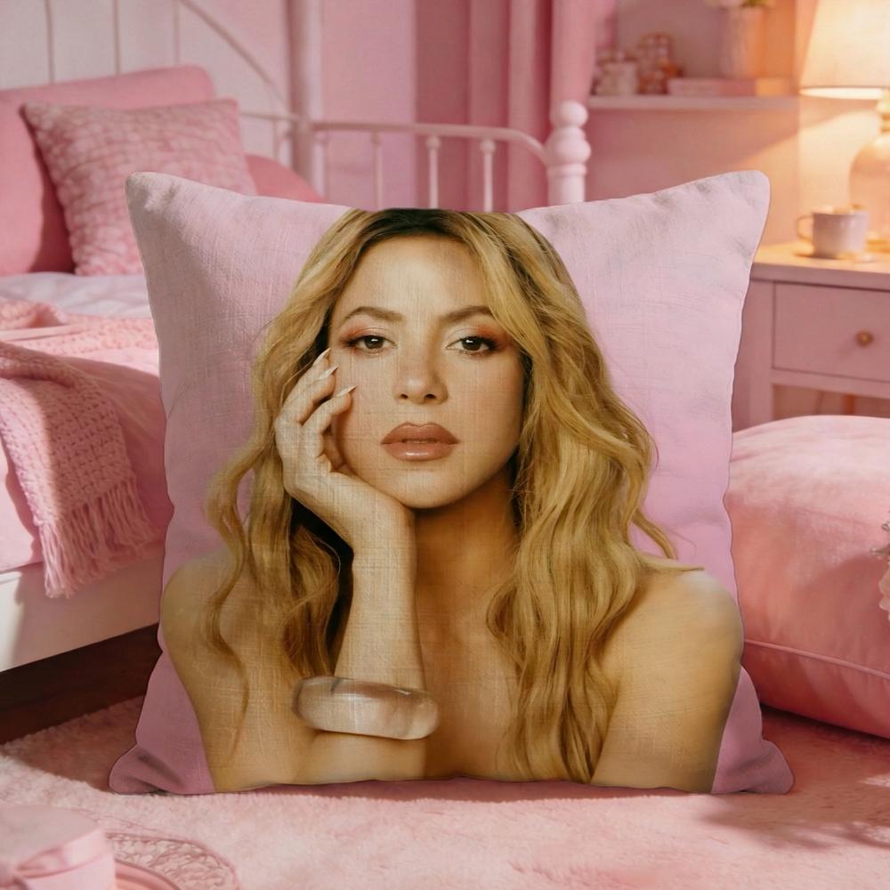 SShakiras Hot Singer Cushion Cover Premium Comfort Reversible Pillow Cove Two In One Design For Any Room  Car Interior