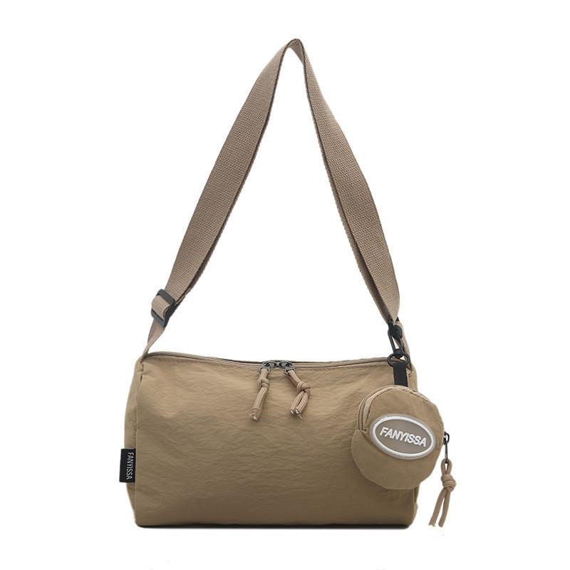 Simple Solid Color Large Capacity Lightweight Women Casual Crossbody Bag For Daily Use