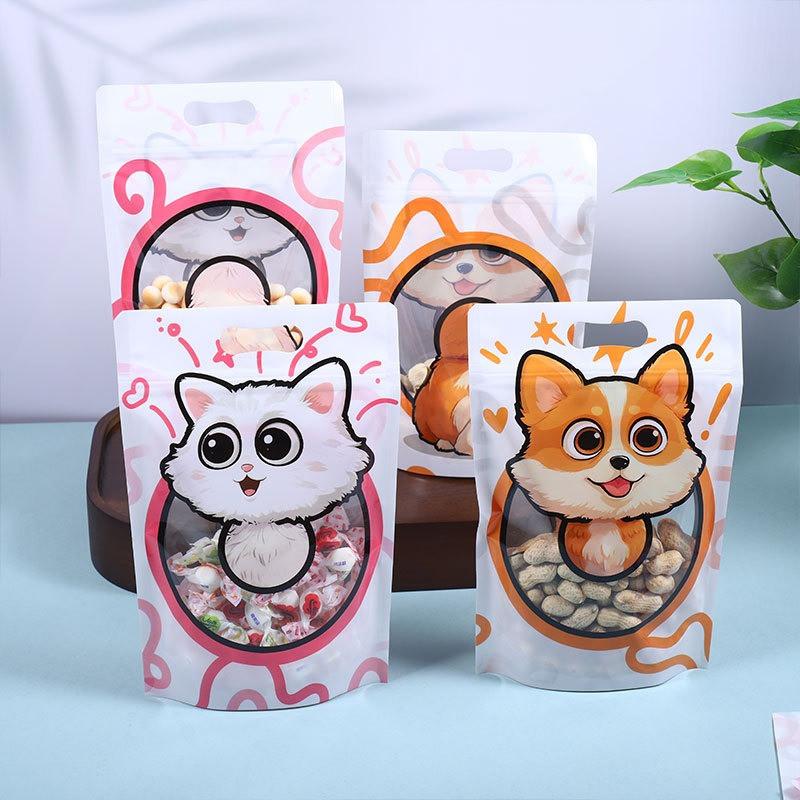 

50Pcs 15x22.5cm Snowflake Crispy Nougat Candy Cookie Self Sealing Zipper Bags Birthday Party Gift Packaging 15x22.5cm