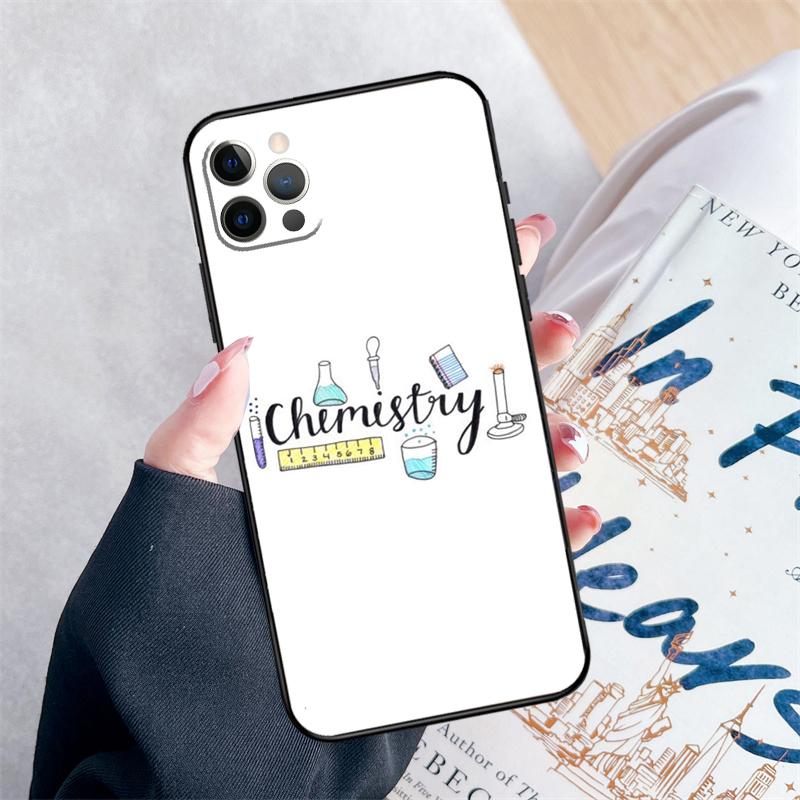 

Science Chemistry Formulas Phone Case For iPhone 16 15 Pro Max 11 12 13 Mini 14 Pro Max XR 15 16 Plus 16e Cover Coque iPhone 16Pro MAX