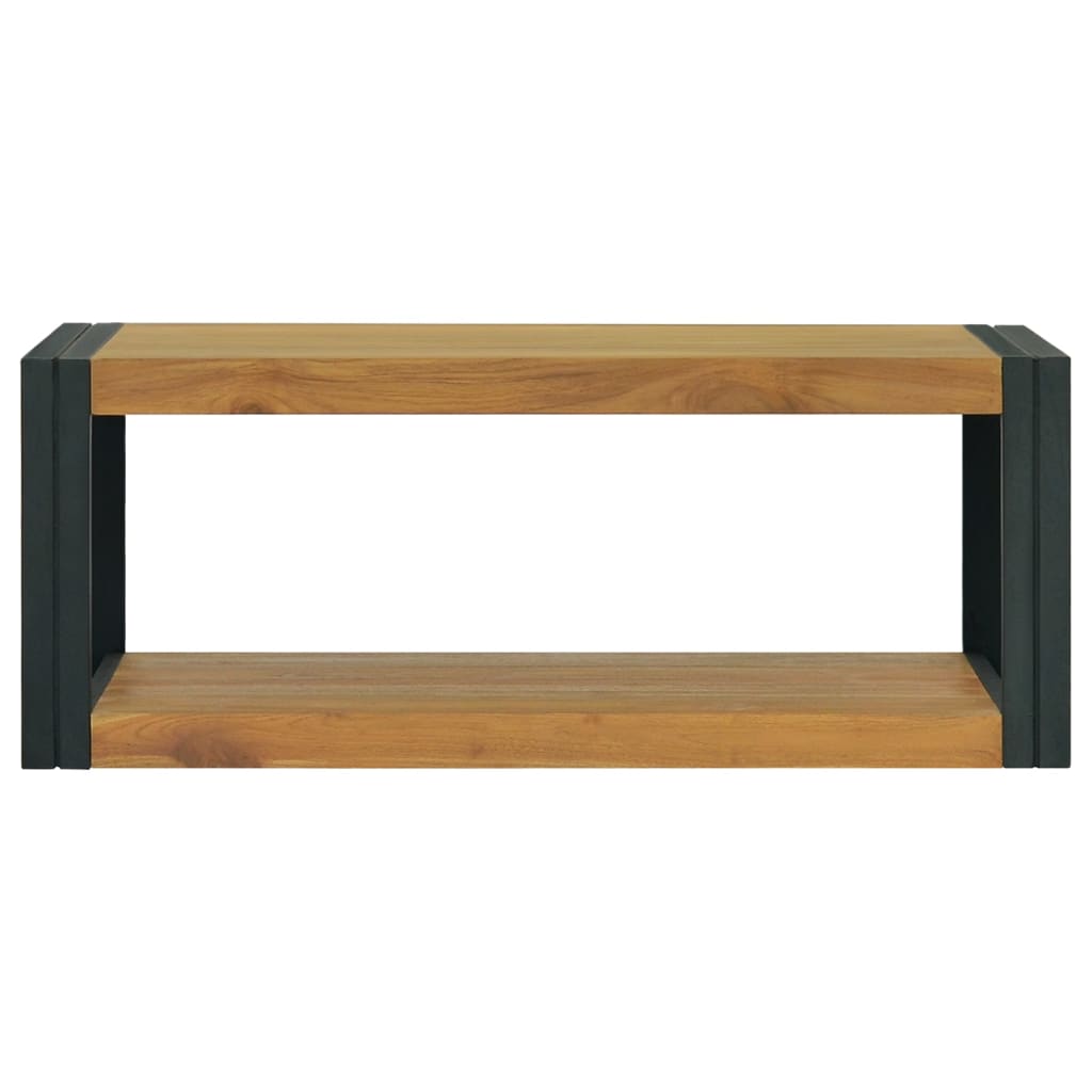 Wall Mounted Bathroom Cabinet 90 x 45 x 35 cm Solid Teak Wood