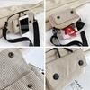 Teenager Girl Crossbody Bag Women's Small Corduroy Shoulder Bag Bolsa Cute Tote Student Street Korean Harajuku Messenger Bag