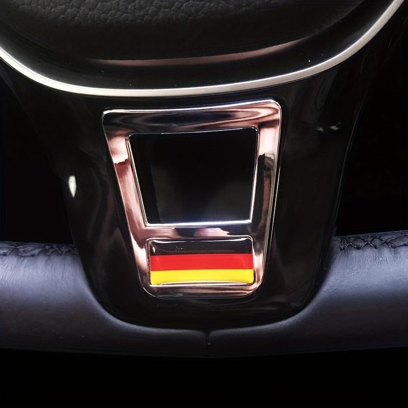 Chrome V.-W Steering Wheel Emblem, ABS Resin, for Rline, Tiguan, Passat B7 B8 CC, Jetta, Golf 7 MK7, G-TI, Polo, Car Interior Accessory