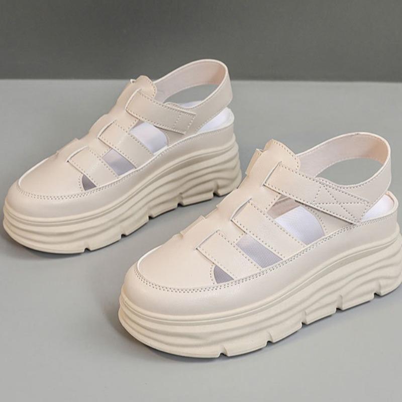 Fashion Summer Women's Hollowed-Out Thick-Soled Sandals - Fashionable Casual Beach Footwear