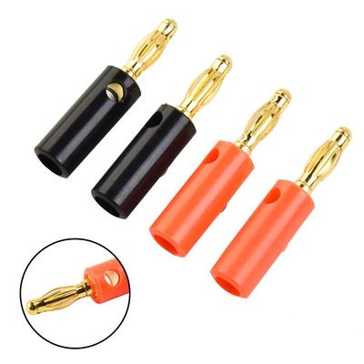 Hochwertiger vergoldeter Stecker für professionelle Audio-Lautsprecherkabel