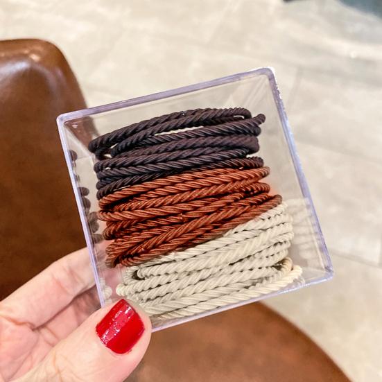 50Pcs Elastic Hair Ties No Damage Simple Stylish Ponytail Holders Thin Thick Hair Accessories for Girls