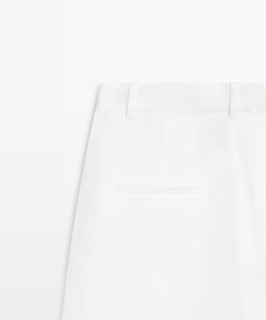 Masimodutti Fluid Sarouel Pants Seam Detail